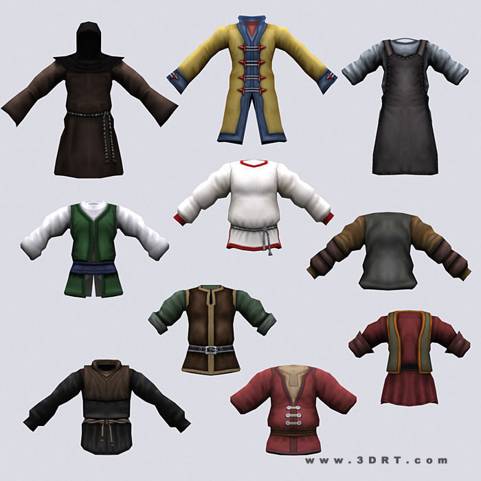 3DRT - Peasants Construction Kit Low-poly 3D model_27