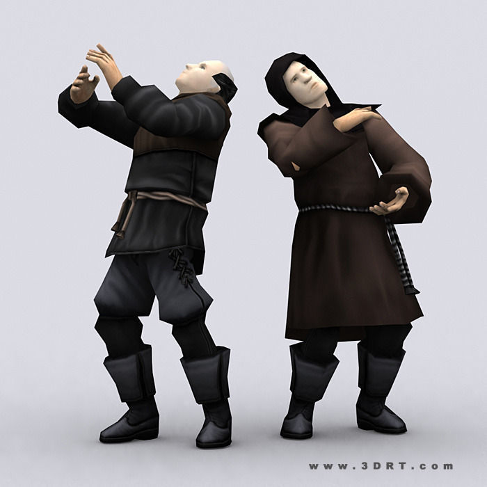 3DRT - Peasants Construction Kit Low-poly 3D model_19