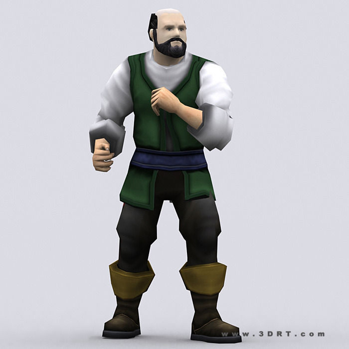 3DRT - Peasants Construction Kit Low-poly 3D model_22