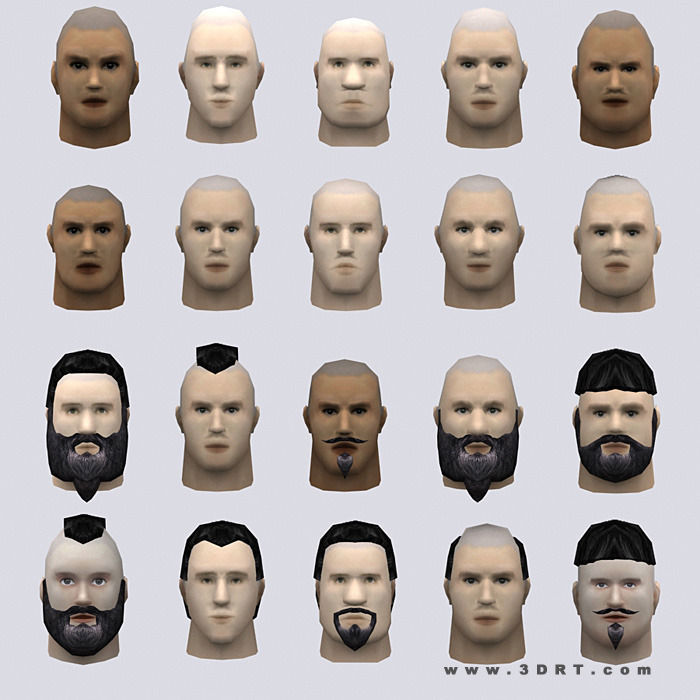 3DRT - Peasants Construction Kit Low-poly 3D model_25