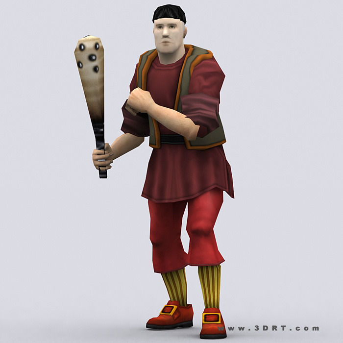 3DRT - Peasants Construction Kit Low-poly 3D model_13