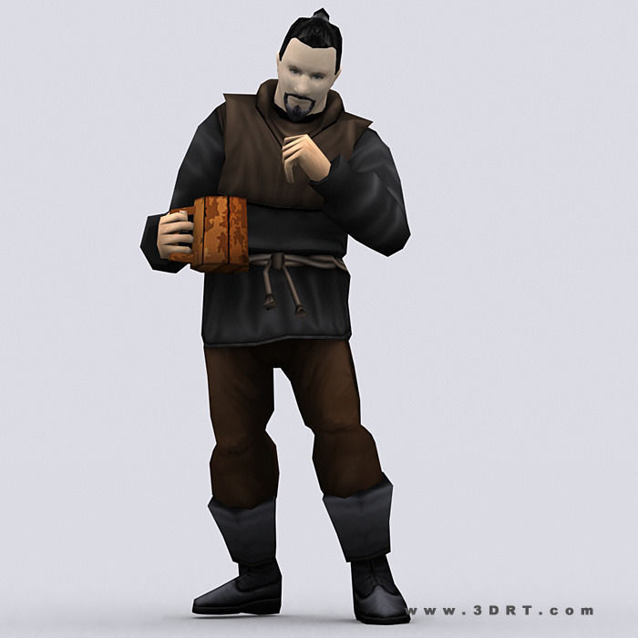 3DRT - Peasants Construction Kit Low-poly 3D model_7