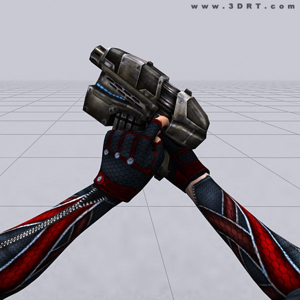3DRT - Sci-Fi Firearms Animated  Low-poly 3D model_22
