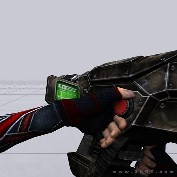 3DRT - Sci-Fi Firearms Animated  Low-poly 3D model_9