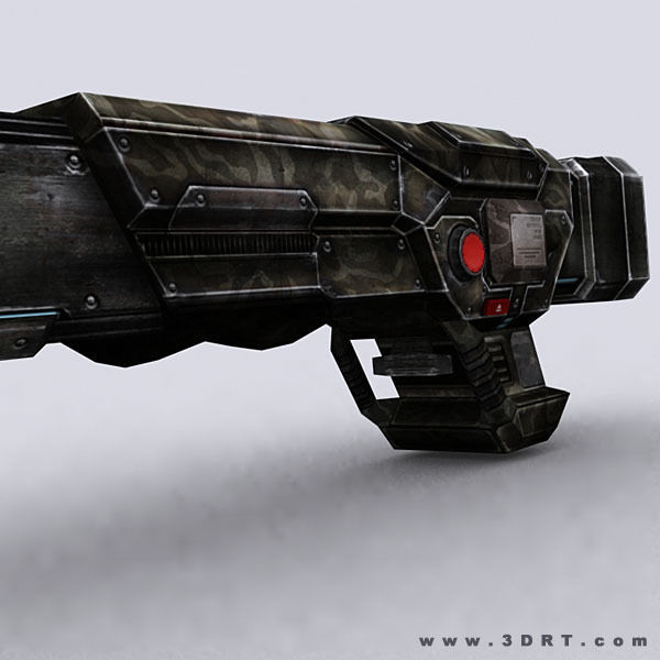 3DRT - Sci-Fi Firearms Animated  Low-poly 3D model_11