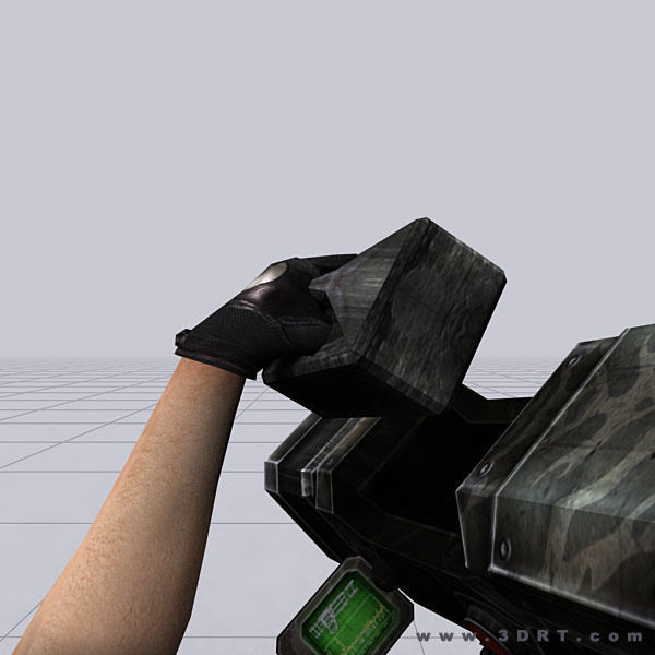 3DRT - Sci-Fi Firearms Animated  Low-poly 3D model_8