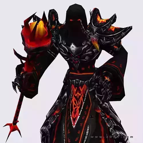 3DRT - Dark Mages Low-poly 3D model