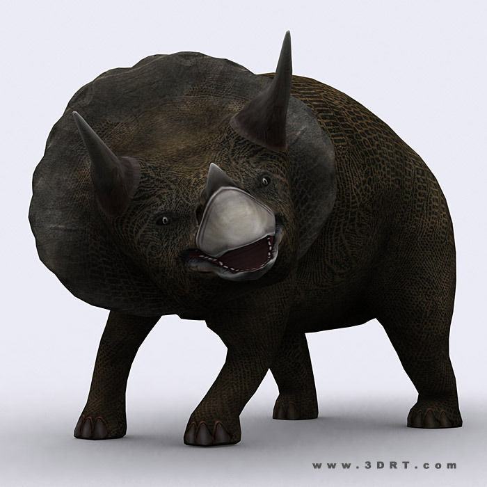 3DRT - Dinosaurs Pack Low-poly 3D model_28