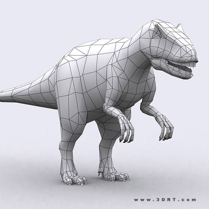 3DRT - Dinosaurs Pack Low-poly 3D model_9