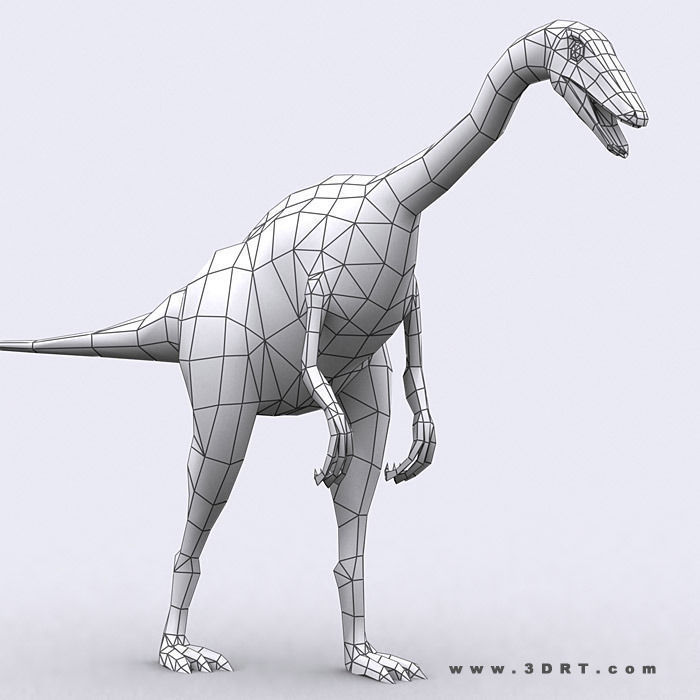 3DRT - Dinosaurs Pack Low-poly 3D model_17