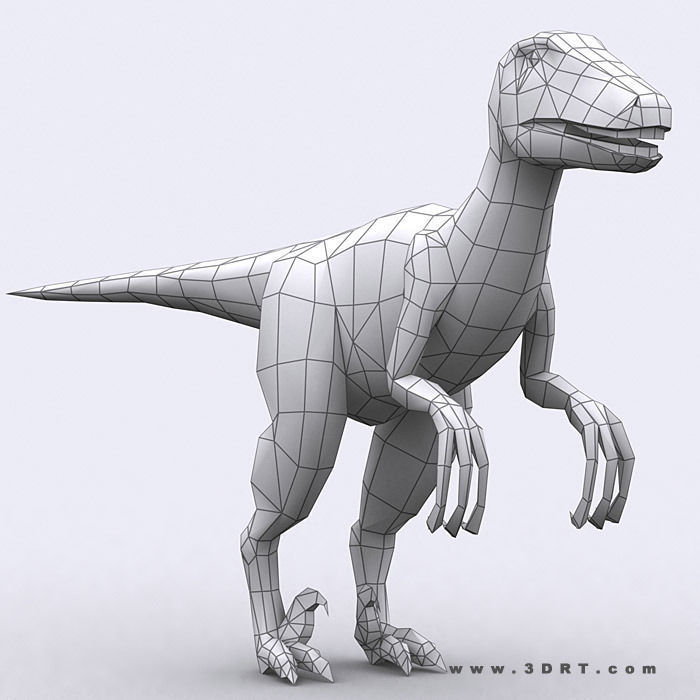 3DRT - Dinosaurs Pack Low-poly 3D model_31