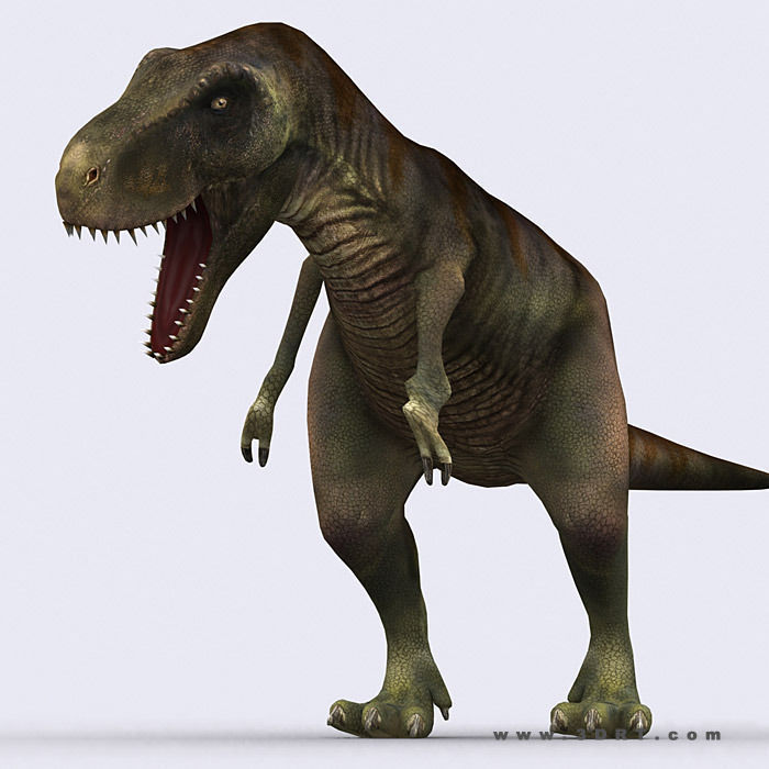 3DRT - Dinosaurs Pack Low-poly 3D model_4