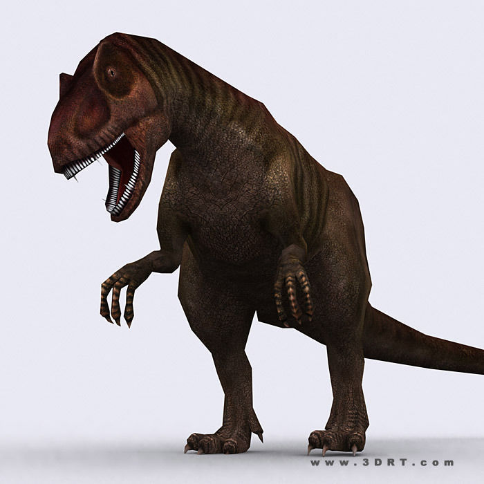 3DRT - Dinosaurs Pack Low-poly 3D model_3