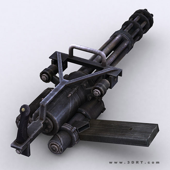 3DRT - Modern Firearms  Animated 2 Low-poly 3D model_3