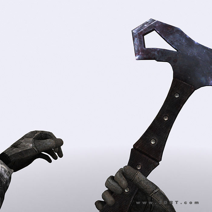 3DRT - Modern Firearms  Animated 2 Low-poly 3D model_34