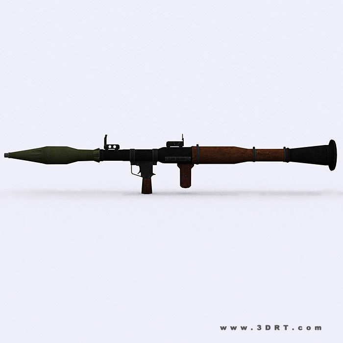 3DRT - Modern Firearms  Animated 2 Low-poly 3D model_17