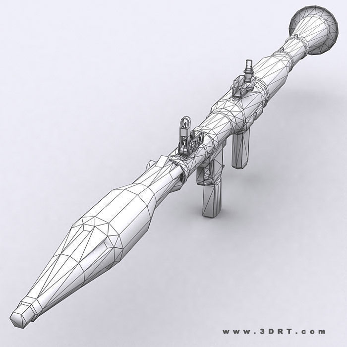 3DRT - Modern Firearms  Animated 2 Low-poly 3D model_18