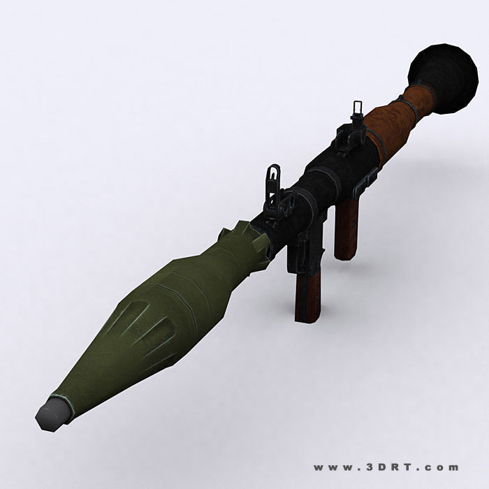 3DRT - Modern Firearms  Animated 2 Low-poly 3D model_16