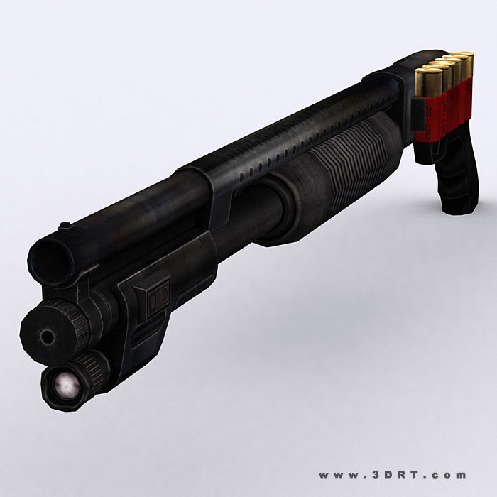 3DRT - Modern Firearms  Animated 2 Low-poly 3D model_20