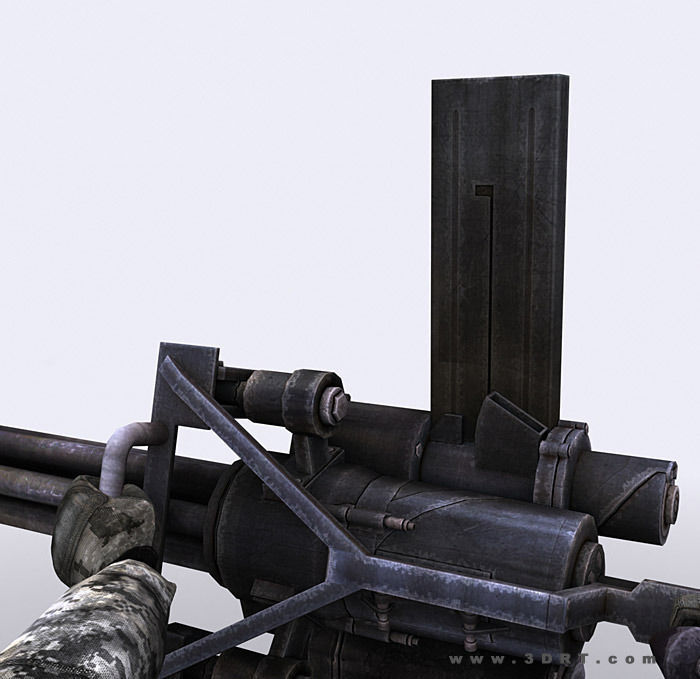 3DRT - Modern Firearms  Animated 2 Low-poly 3D model_11