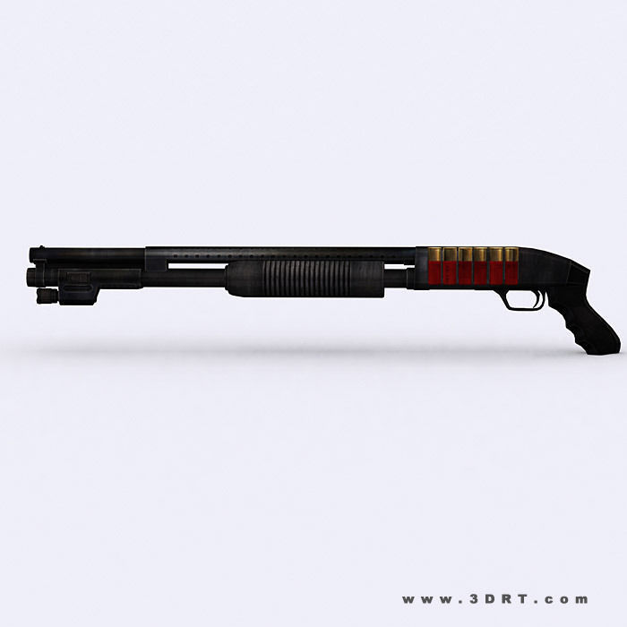 3DRT - Modern Firearms  Animated 2 Low-poly 3D model_21