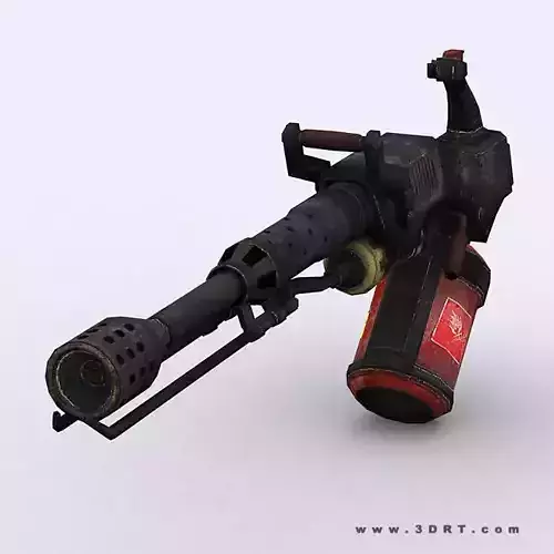 3DRT - Modern Firearms  Animated 2 Low-poly 3D model