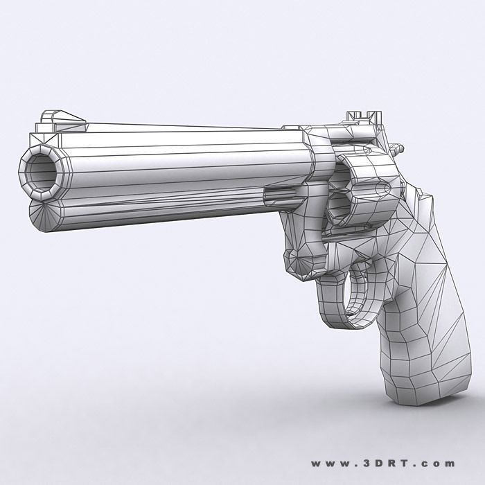 3DRT - Modern Firearms  Animated 2 Low-poly 3D model_26
