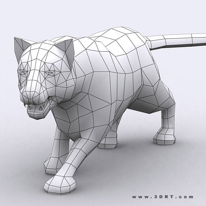 3DRT - Safari Animals Low-poly 3D model_23