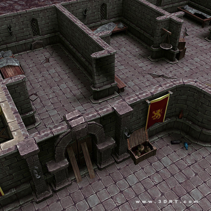 3DRT - Dungeon Master Construction Kit  Low-poly 3D model_5
