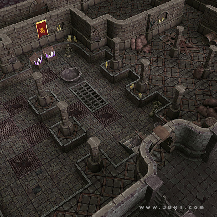 3DRT - Dungeon Master Construction Kit  Low-poly 3D model_8