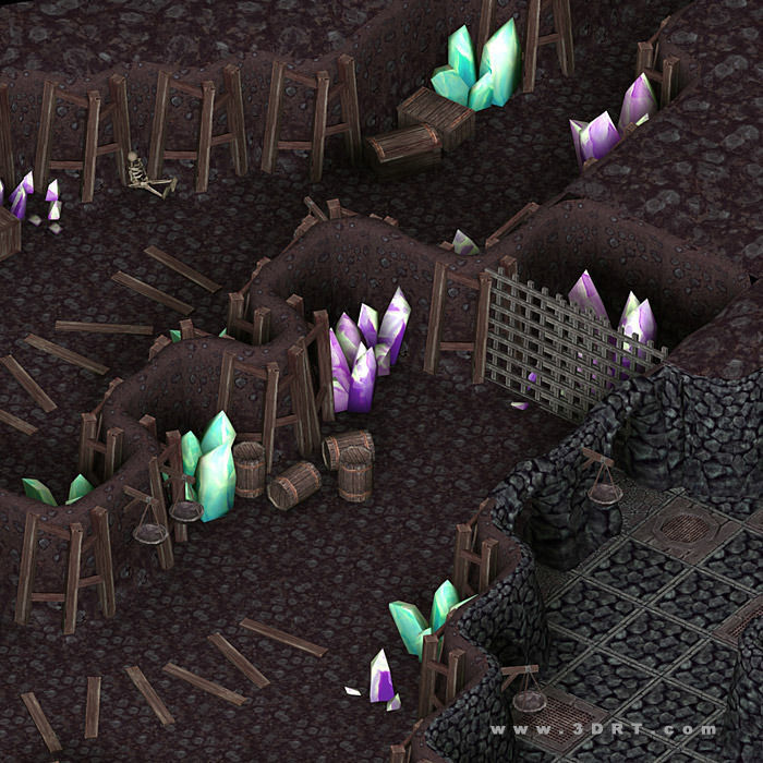 3DRT - Dungeon Master Construction Kit  Low-poly 3D model_12