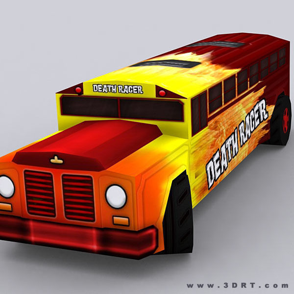 3DRT - Road Rush Busses Low-poly 3D model_8