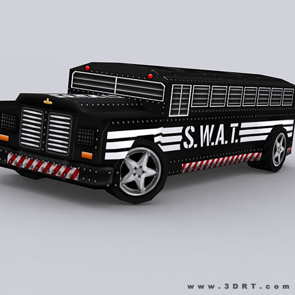 3DRT - Road Rush Busses Low-poly 3D model_10