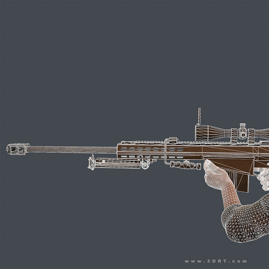 3DRT - Modern Firearms Animated HD Vol3 Low-poly 3D model_30