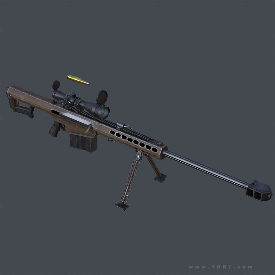 3DRT - Modern Firearms Animated HD Vol3 Low-poly 3D model_9