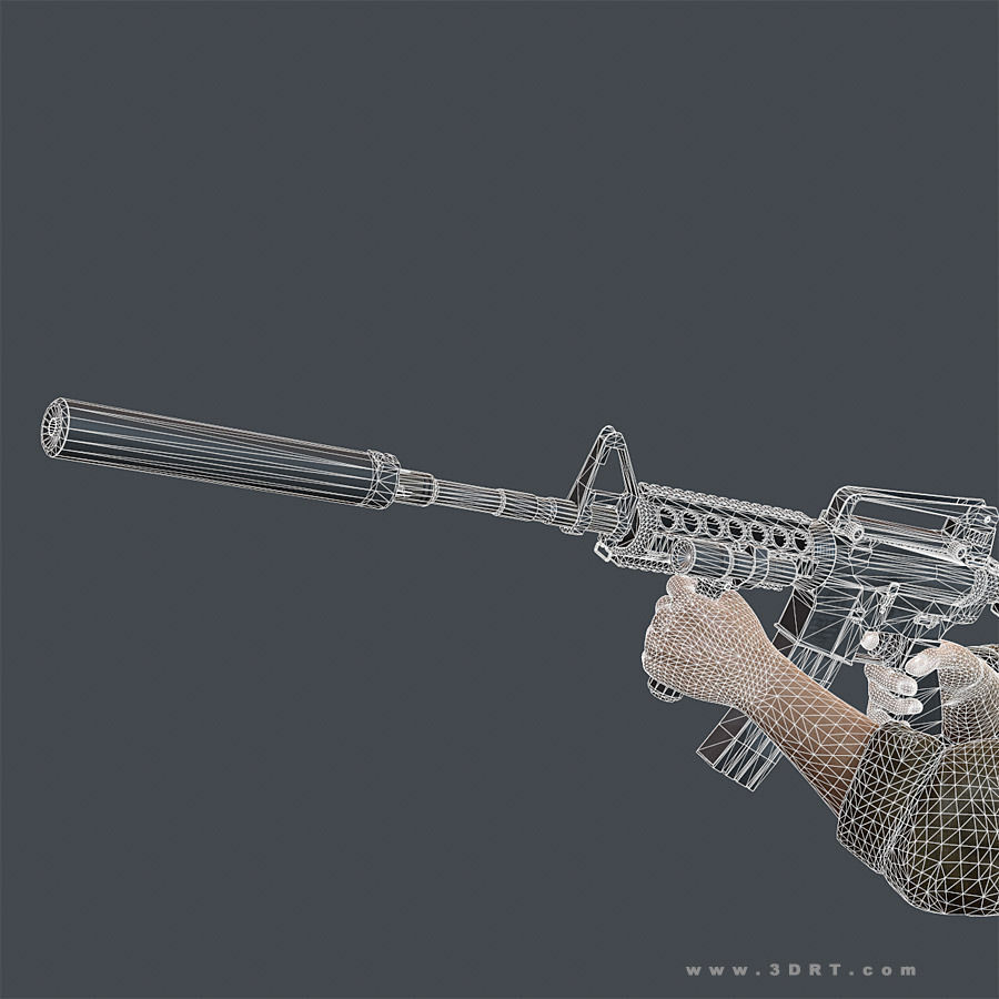 3DRT - Modern Firearms Animated HD Vol3 Low-poly 3D model_29
