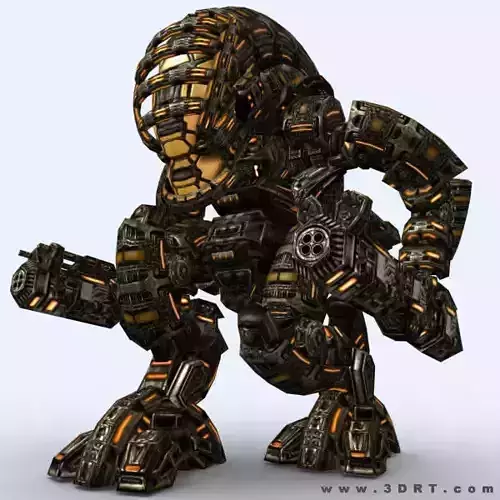 3DRT - Mech Robots Megapack  Low-poly 3D model