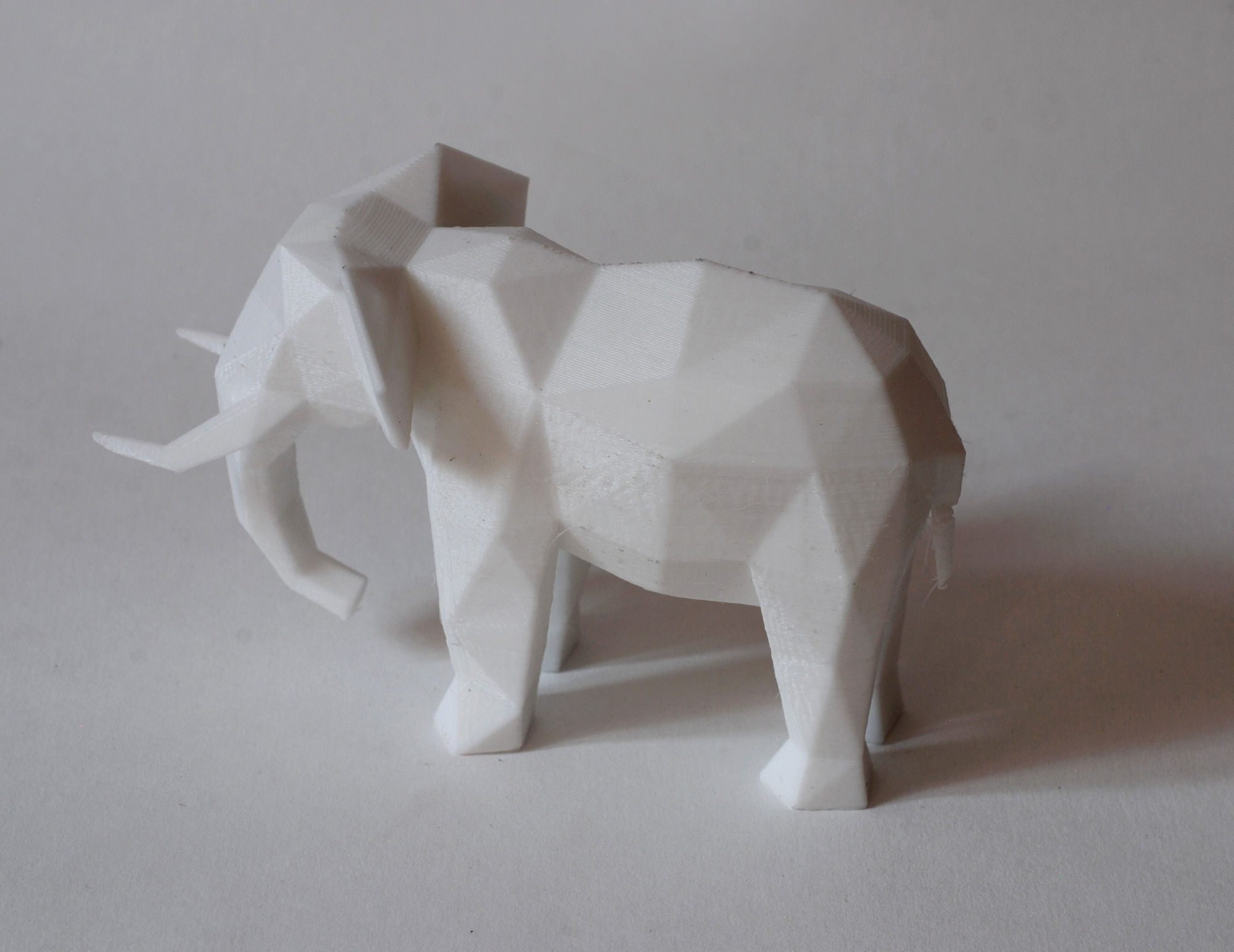 Low Poly Elephant golden Low-poly 3D model_11
