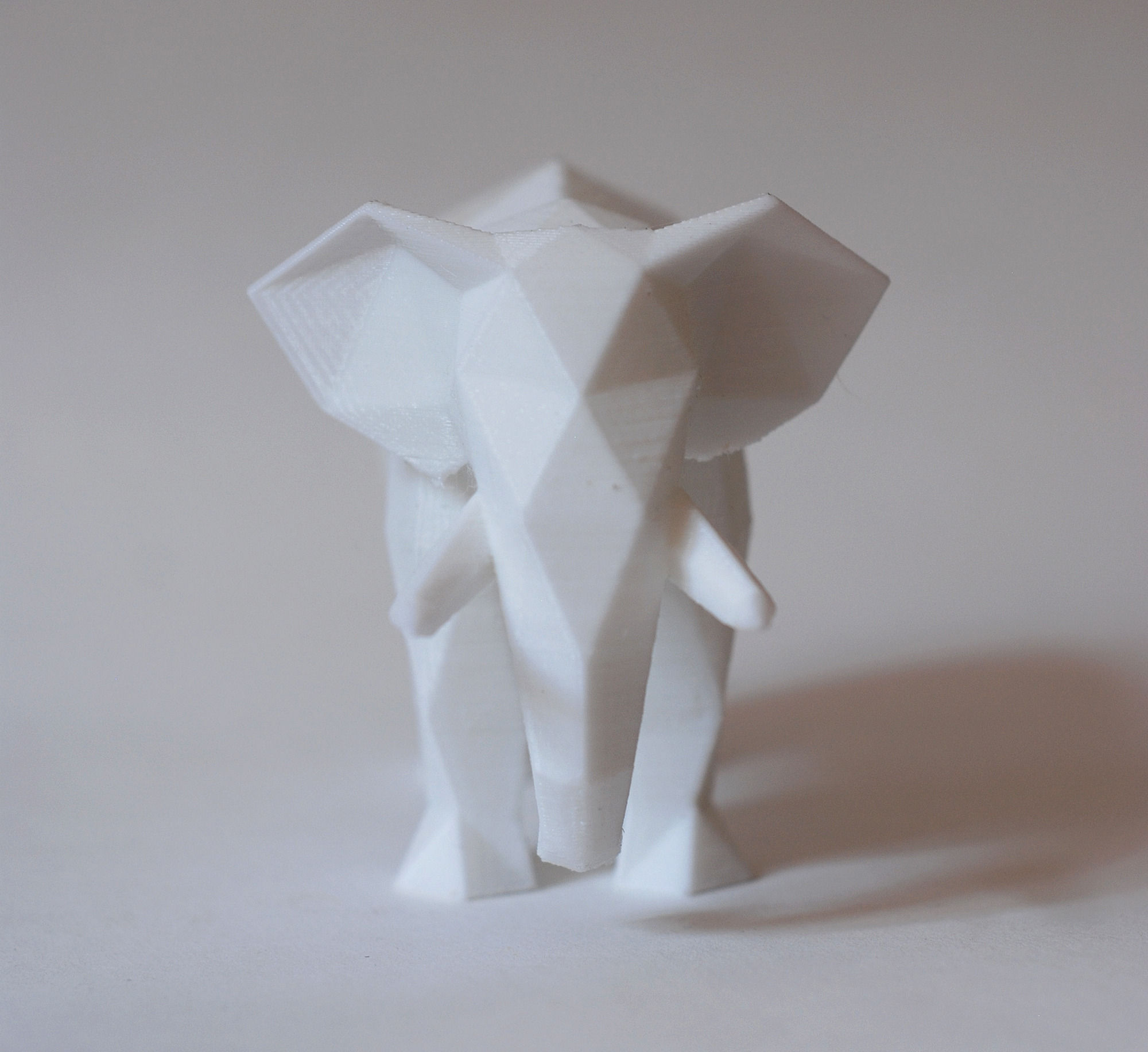 Low Poly Elephant golden Low-poly 3D model_12