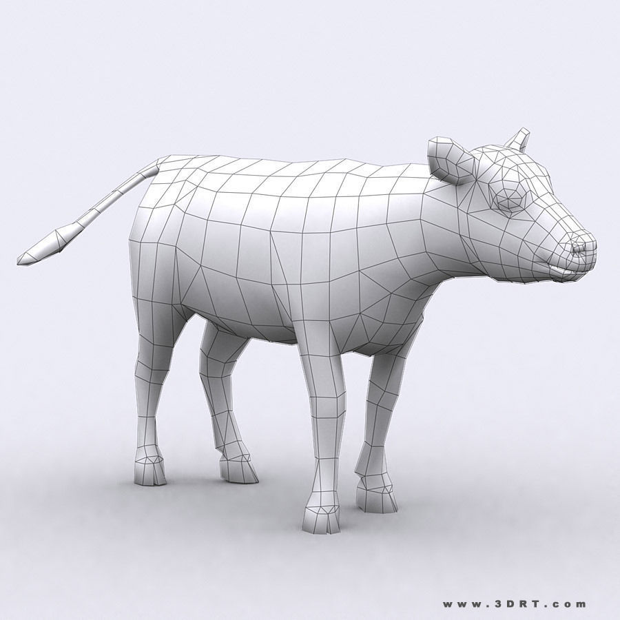 3DRT - Domestic Animals  Low-poly 3D model_13