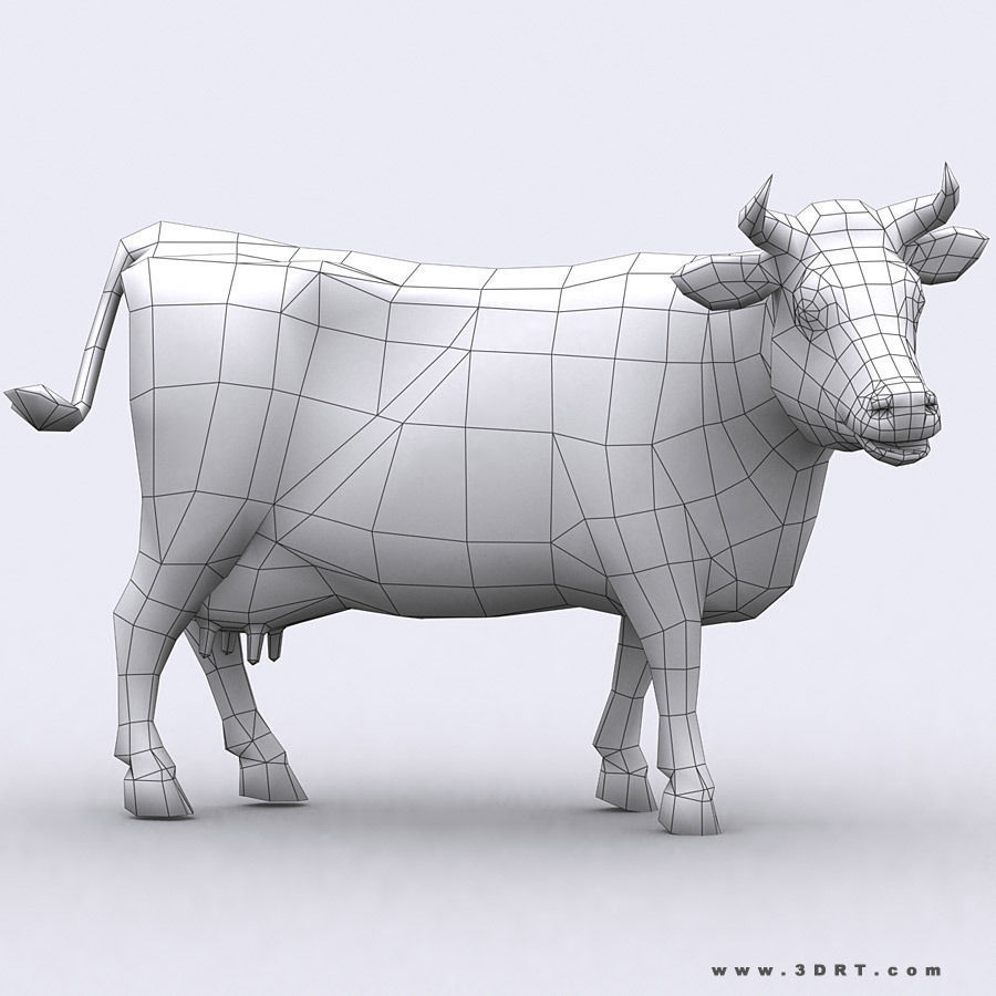 3DRT - Domestic Animals  Low-poly 3D model_7