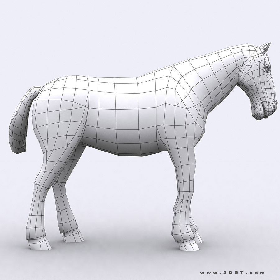 3DRT - Domestic Animals  Low-poly 3D model_4