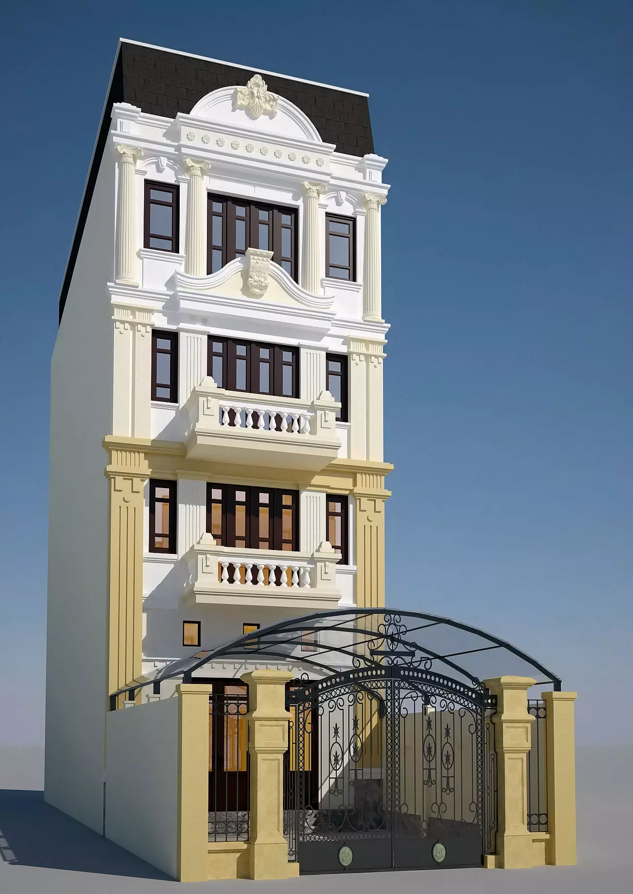Classic house 02 3D model