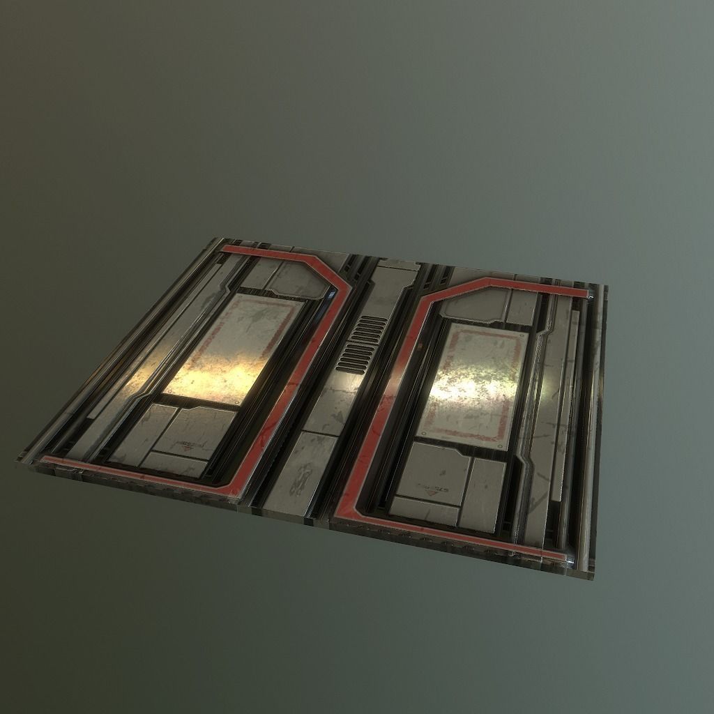 Sci-Fi Panel V1 Low-poly 3D model_3