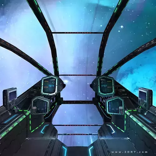 3DRT - Sci-Fi Cockpits  Low-poly 3D model