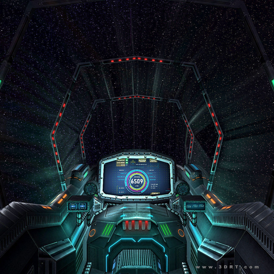 3DRT - Sci-Fi Cockpits  Low-poly 3D model_13