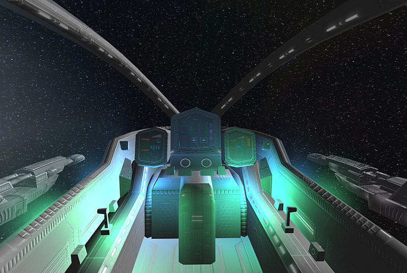 3DRT - Sci-Fi Cockpits  Low-poly 3D model_4