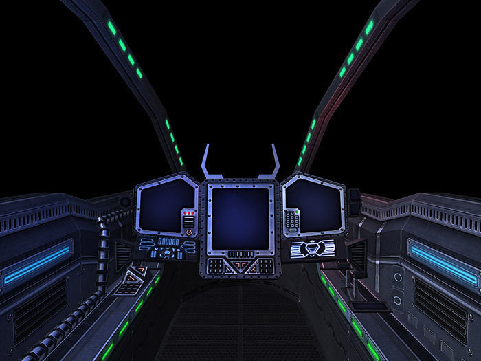 3DRT - Sci-Fi Cockpits  Low-poly 3D model_6