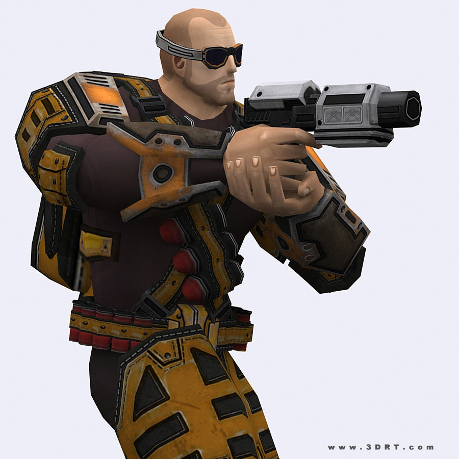 3DRT - X-Commanders Low-poly 3D model_13