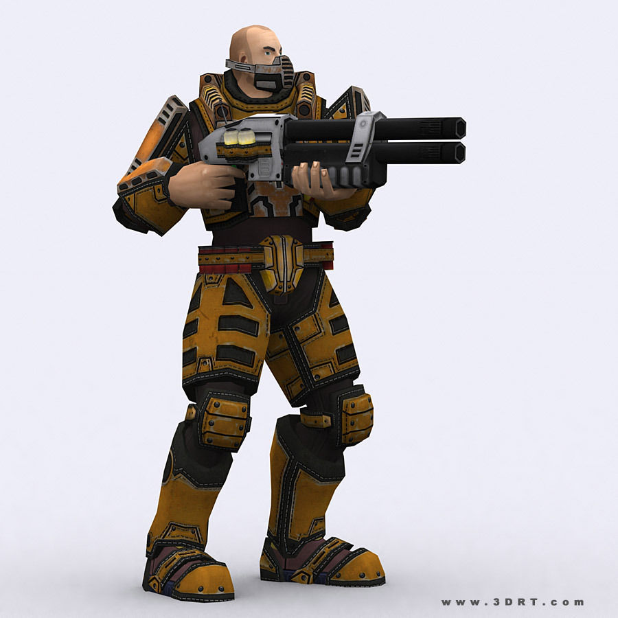 3DRT - X-Commanders Low-poly 3D model_8